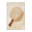 Tapis de raquette de tennis de table minimaliste beige lavable à la machine - Reliure beige-351225128