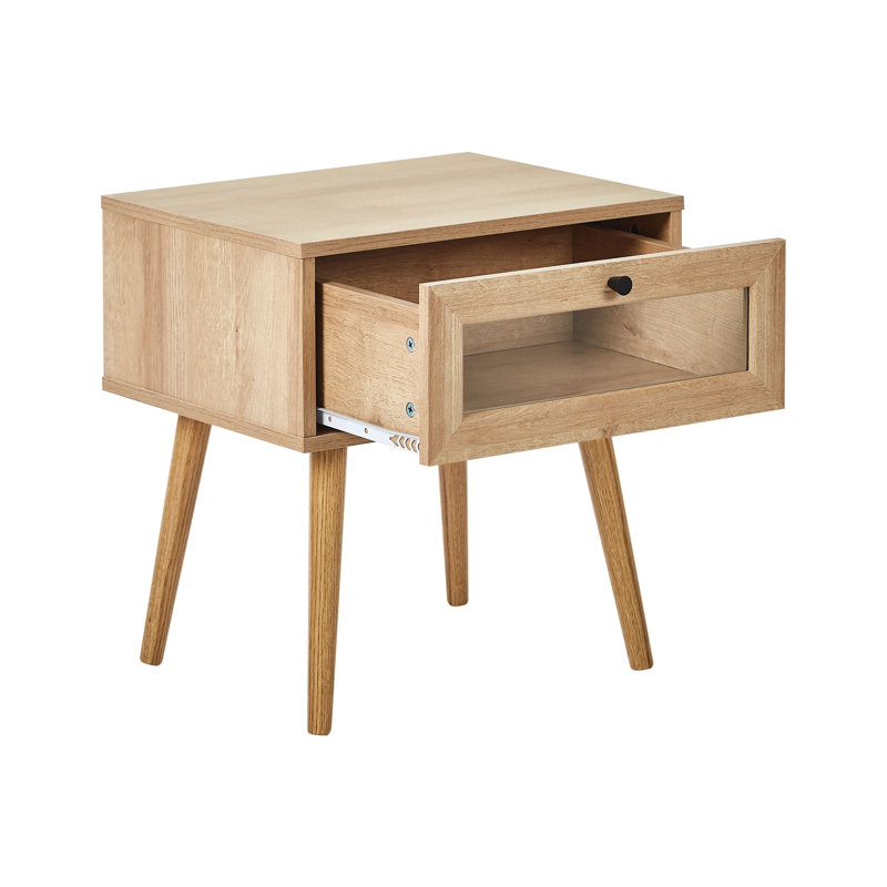 ALBANY 48cm W Manufactured Wood Bedside Table