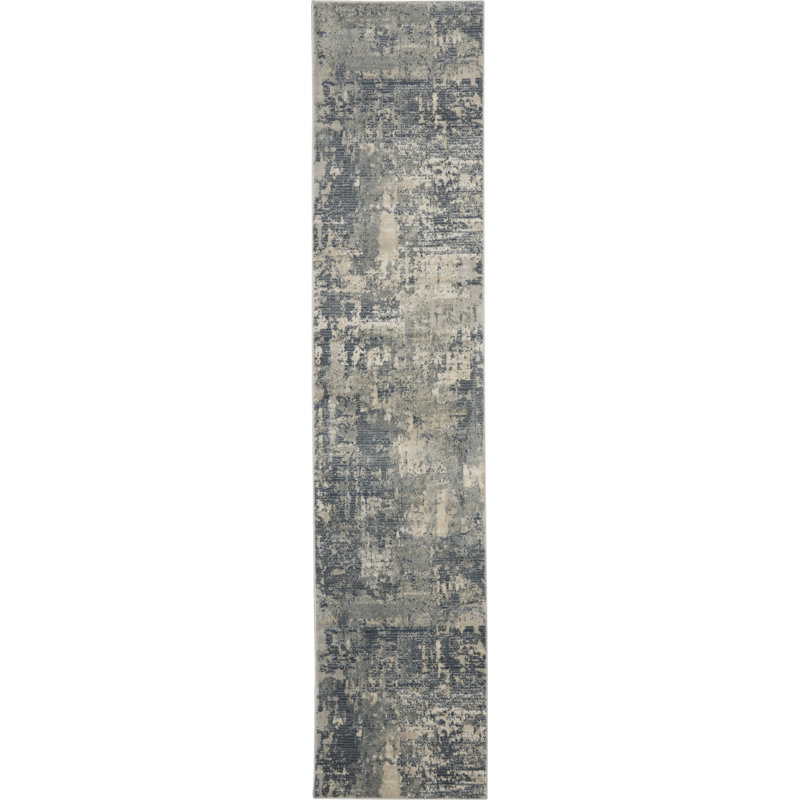 Tapis beige contemporain contemporain, Tapis de couloir 2 pi 2 po x 10 pi
