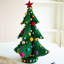 Arbre de Noël en feutre Kalalou avec ornements 3D et étoile - Grand format