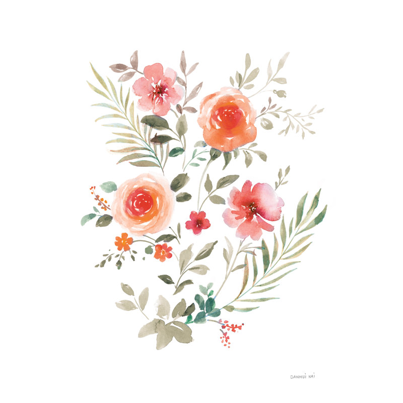 Floral Serenade III, H 12 po x l 8 po
