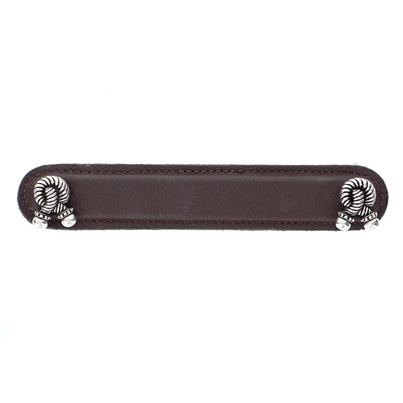 Equestre Bar / Handle Pull, 5", Antique Copper/Brown