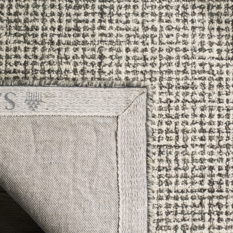 Tapis brun / beige en laine touffeté à la main Furr, Rectangle 8 pi x 10 pi