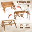 Banc convertible en bois Kellis