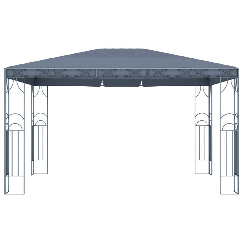 Virgo 3m x 4m Steel Patio Gazebo, Anthracite