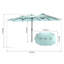 Grand parasol rectangulaire double 14,8 pi avec manivelle-1991027185