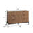 Asho Reeded 6-Drawer Double Dresser-1784143373