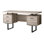 Bureau d'ordinateur à configuration à gauche ou à droite avec tiroirs de rangement pour le bureau personnel Jazarian
