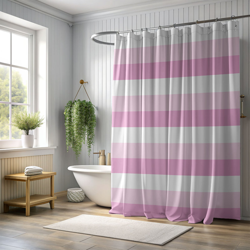 Symbole du ruban - Rideau de douche Premium 158, H 74 po x l 71 po