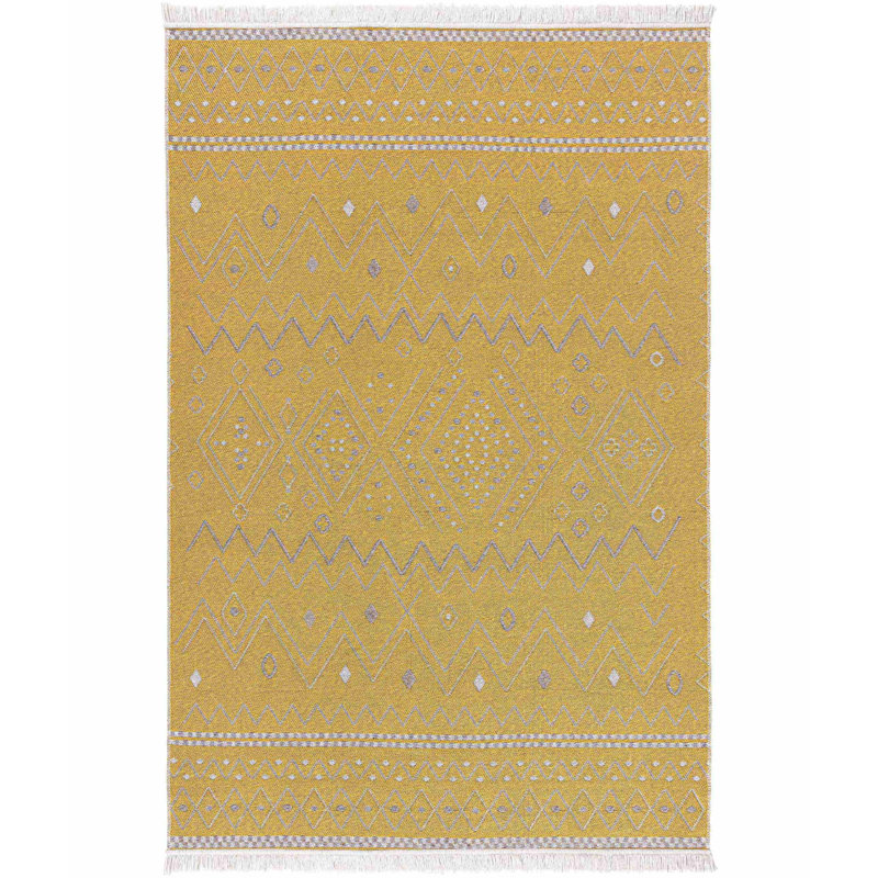 Tapis en coton Kiuna, Rectangle 2 pi x 3 pi 4 po
