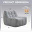 Fauteuil à billes surdimensionné de style moderne 33,7 po-390865916