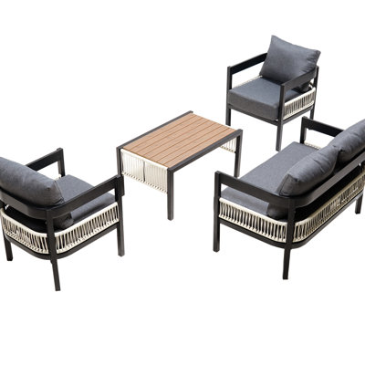 Lawn Outdoor Furniture - Iron With Table & , For Garden