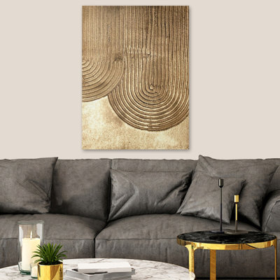 Handmade 3D Canvas Painting, 19.7 x 27.6 Inches | 100% Canvas, 100% Wooden Frame (Thickness: 1.2 Inches) | Vibrant Acrylic & Oil Paint, Unique Decorative Art for Home Décor & Contemporary Spaces
