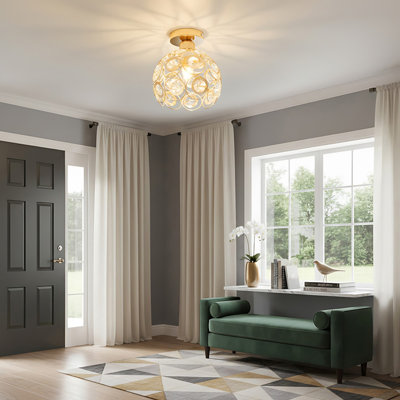 Crystal Semi Flush Mount