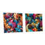 Lecia - Ensemble de 2 peintures murales abstraites en acrylique-103930952