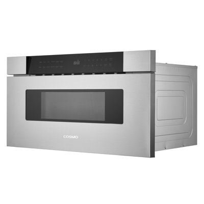 Cosmo 30 in. Haven Collection 1.2 cu. ft. Built-in Microwave Drawer, Presets, Touch Controls, Defrosting Rack, Stainless Steel