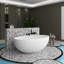 Baignoire de trempage autoportante 66,93 po x 39,37 po