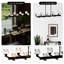 10- Pour îlot de cuisine - cristal noir réglable en hauteur, facile à installer. Ampoule G9 de 10 x 40 po, noir mat, style moderne, avec une structure en métal