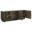 Buffet à 3 portes avec dessus en marbre gris tabac METZER