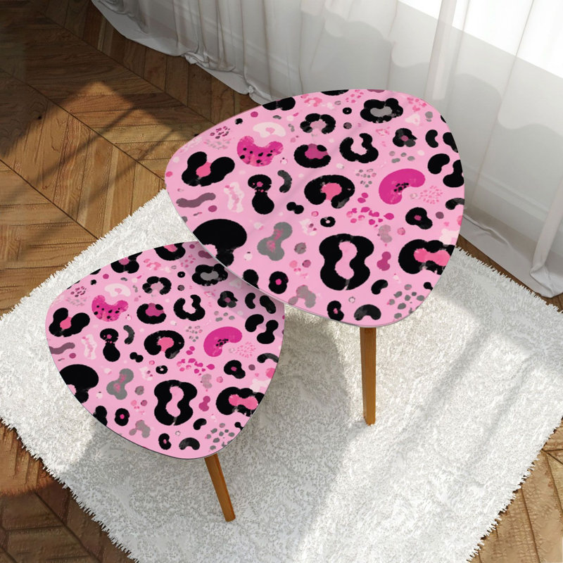 Ensemble de 2 tables basses gigognes Triangle