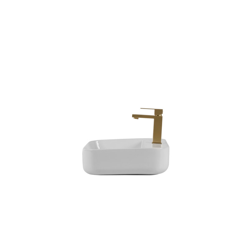 Lavabo carré en céramique