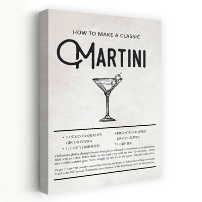 Art abstrait rétro Martini