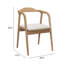 Chaise d'appoint moderne et rembourrée