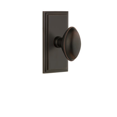 Grandeur Carré Plate Single Dummy with Eden Prairie Door Knob