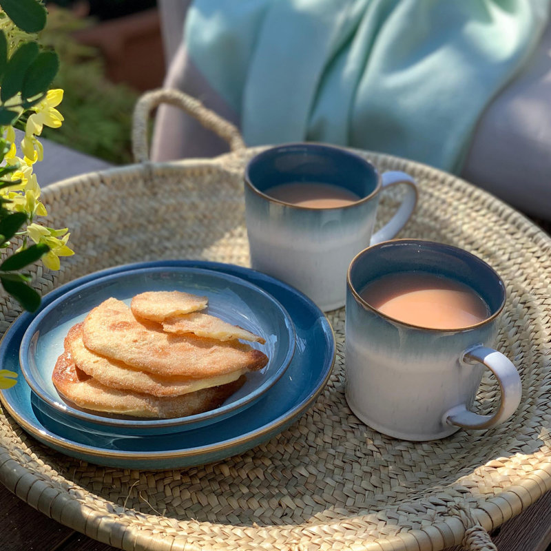 Denby Blue Haze Small Coupe Plate, Teal