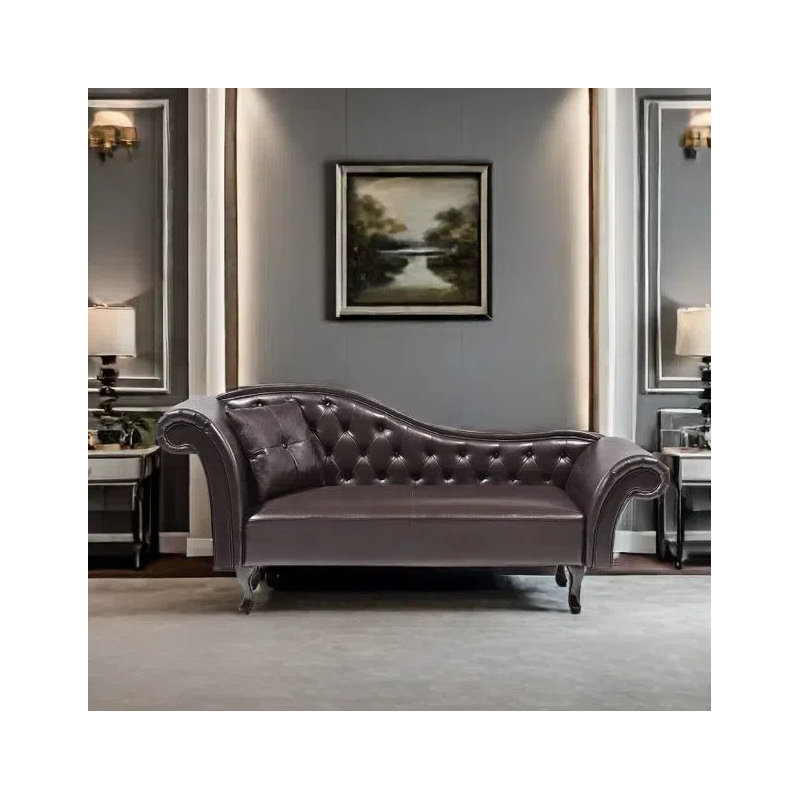 Chaise longue classique, confortable et décontractée, Orienté à gauche (vu de face)