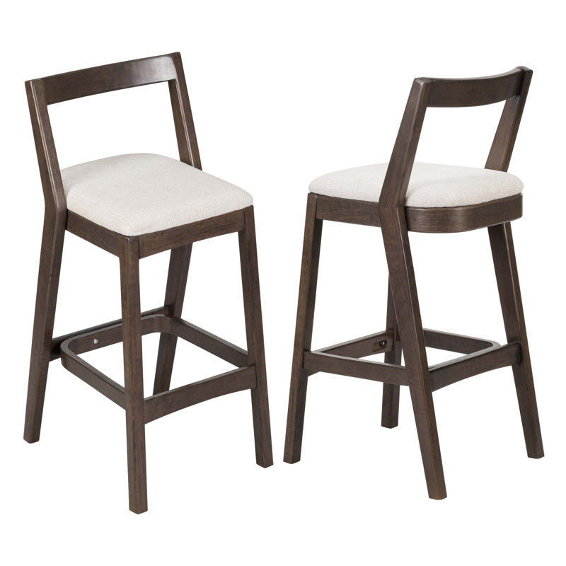 Tabouret de bar Jasper, Marron foncé