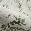 Faux tissu délavé texturé blanc cassé, crème, vert, branches d'arbres, papier peint