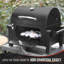 Barbecue portatif au charbon avec support chauffant, barbecue au charbon de table (noir)