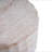 Outdoor/Indoor Lightweight Concrete Side Table,Cylinder Travertine Finish Accent Table