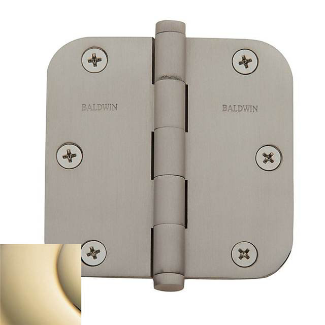 Polished Brass Full Mortise Residential Door Hinge