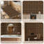 Papier peint adhésif à carreaux marron, motif tartan classique, style rustique tissé, amovible et autocollant, pour chambre, cuisine et placards, 61 cm x 300 cm-133671507