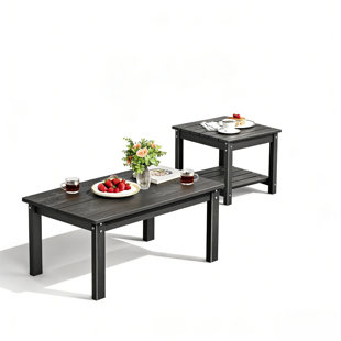 Table basse d'extérieur et table d'appoint