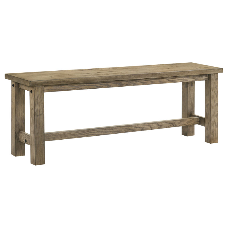 Banc de salle à manger en bois massif Cardova 51 pouces Chêne vignoble
