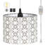 Luminaire suspendu tambour 1 lumière Donjae