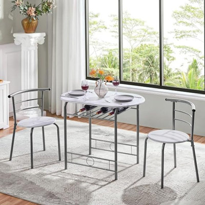 Dining Table with Wood Base