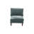 Contemporary 5Pcs Modular Sectional Set One Arm Chairs Armless Chair Ottoman L-Shaped Sectional Mineral Morgan Fabric-1648622526