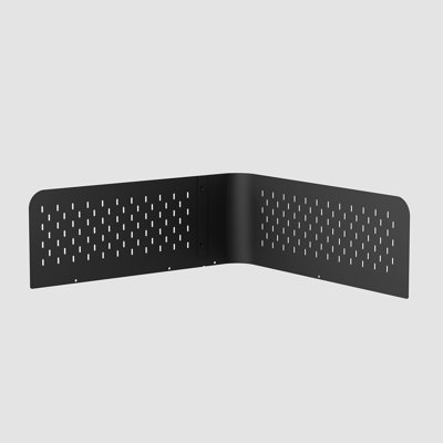Desk Organizer and Storage Pegboard 18"x18", Black