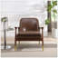 Chaise d'appoint confortable de style Mid-Century avec fabrication robuste et design élégant