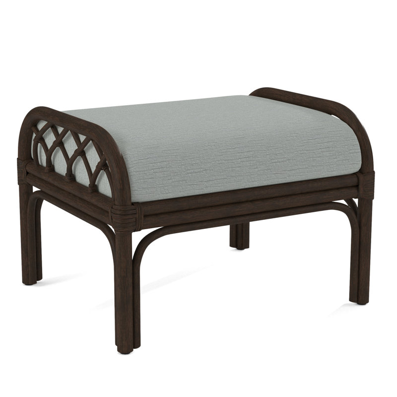 Edgewater Ottoman, Beige Performance Fabric; 0851-73, Coffee