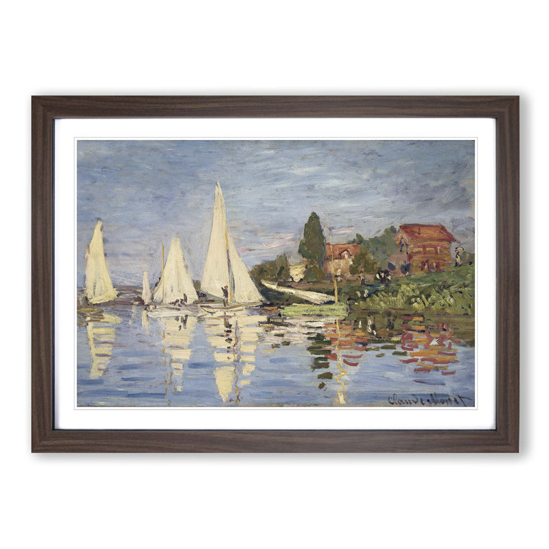 Claude Monet - Single Picture Frame Painting, Walnut