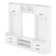 Savanella 4-in-1 Detachable Hall Tree with Storage and 7 Hooks, Multiple Functions Hallway Coat Rack with Storage Drawers and Cabinet