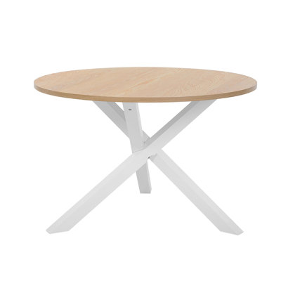 Lisbon Round Dining Table with Wood Base