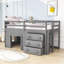 Ditlef Kids Twin Loft Bed with Drawers-2018682210