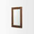 48" Brown Ribbed Solid Wood Wall Mounted And Leaning Framed Accent Mirror