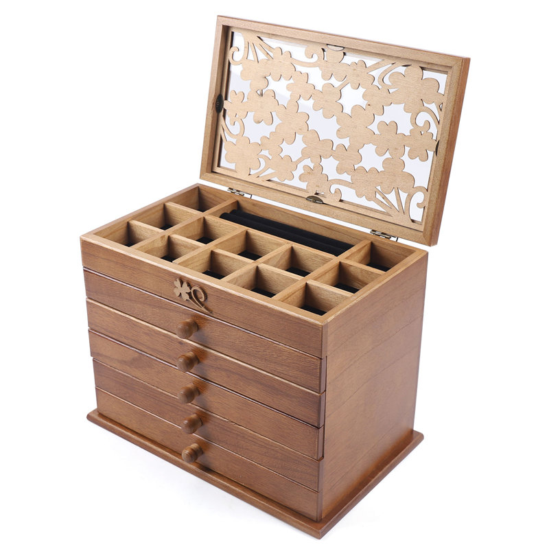 Boîte à bijoux en bois